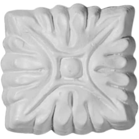 Ekena Millwork 1 3/4"W x 1 3/4"H x 1/8"P Attica Square Rosette ROS01X01AT
